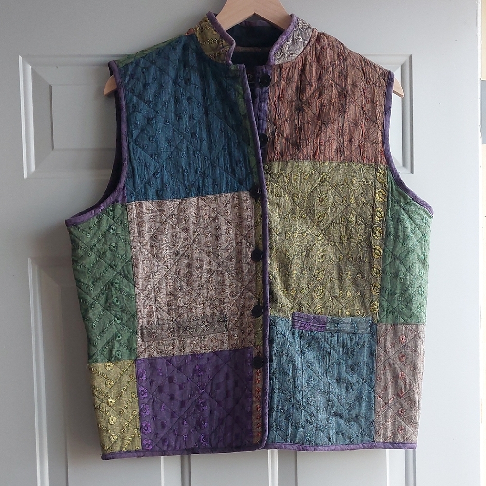 Sacred Threads 90s Embroidered Vest